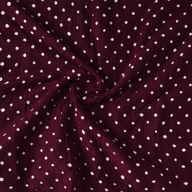  Brown Kutch Tie-Dye Cotton Bandhani Precut Fabric