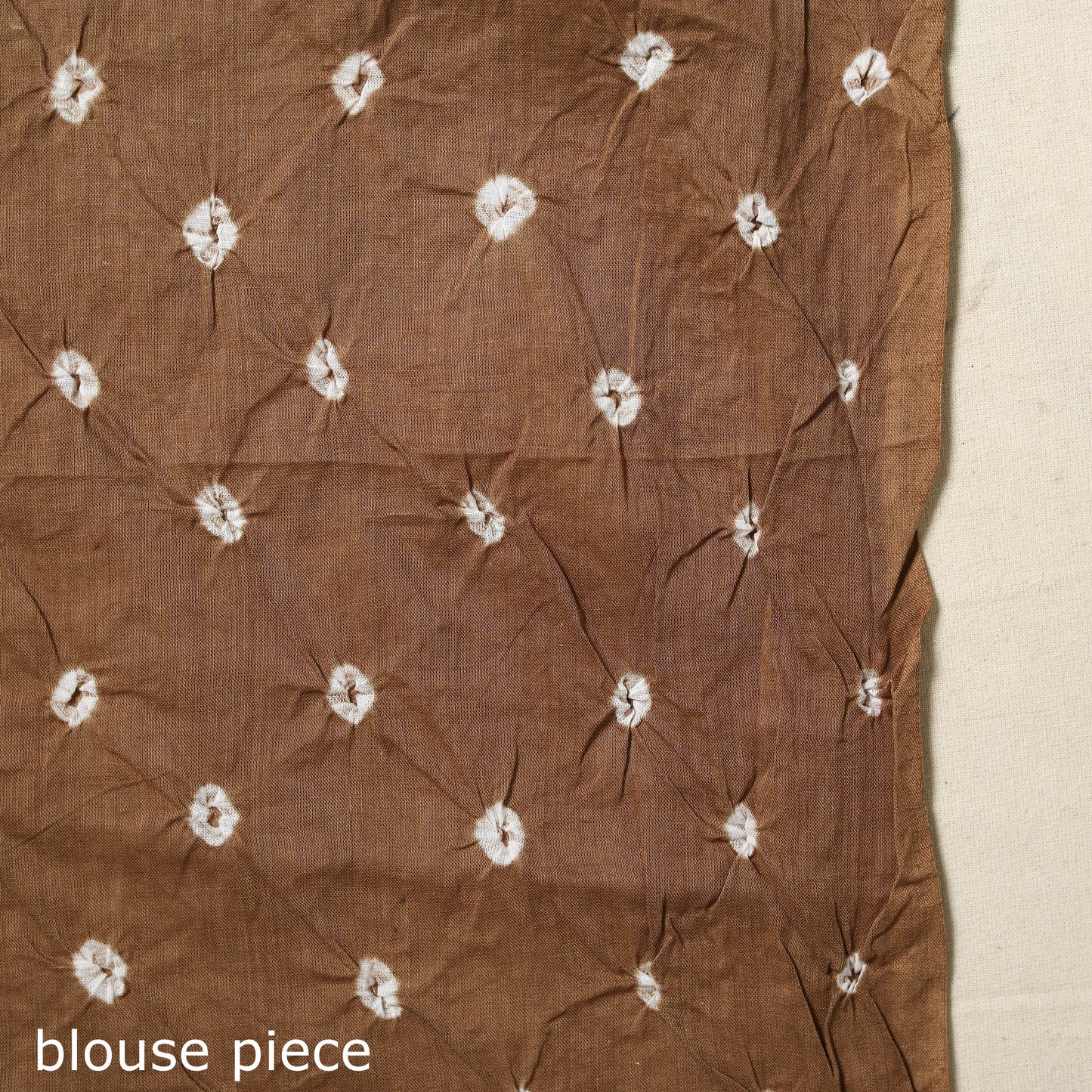 Brown Kutch Tie-Dye Cotton Bandhani Saree
