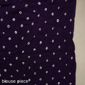 Brown Kutch Tie-Dye Cotton Bandhani Saree