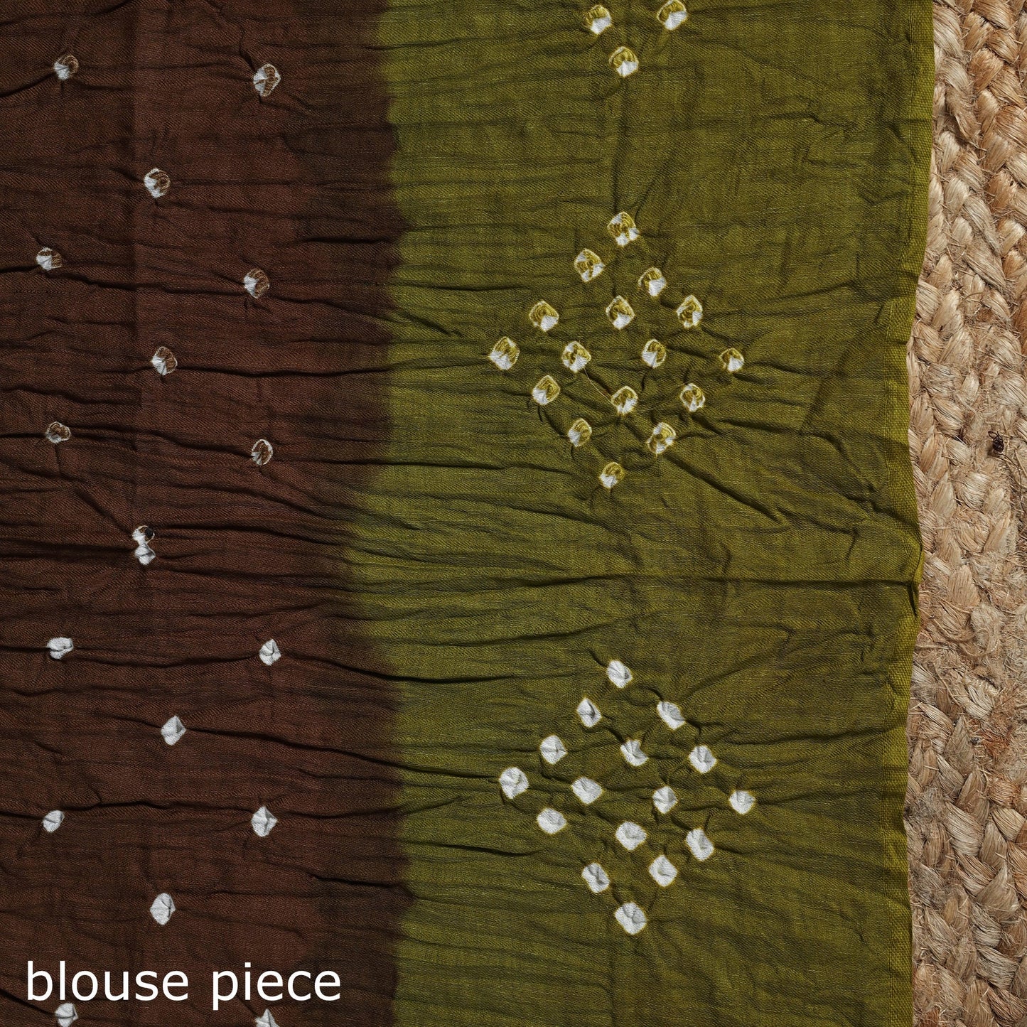 Kutch tie-dye cotton bandhani saree with blouse piece 01