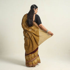 Brown Kutch Tie-Dye Bandhani Saree 