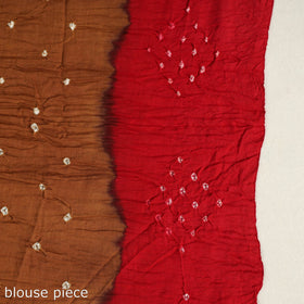 Brown Kutch Tie-Dye Bandhani Saree 