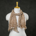 Brown - kutch tie-dye cotton bandhani stole 06 - handcrafted