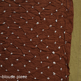 Kutch tie-dye pure cotton bandhani saree 08 - handcrafted