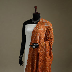 Kutch tie-dye mul cotton bandhani dupatta 06 - handcrafted
