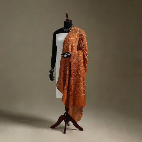Kutch tie-dye mul cotton bandhani dupatta 06 - handcrafted