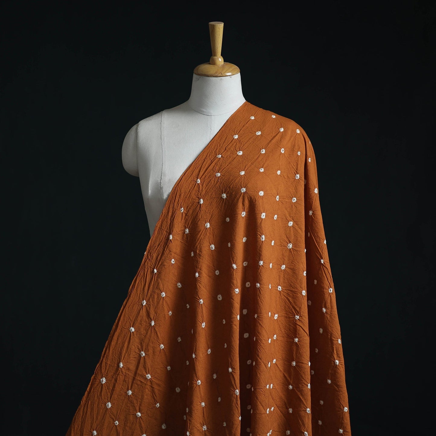 Kutch tie-dye pure mul cotton bandhani fabric 10