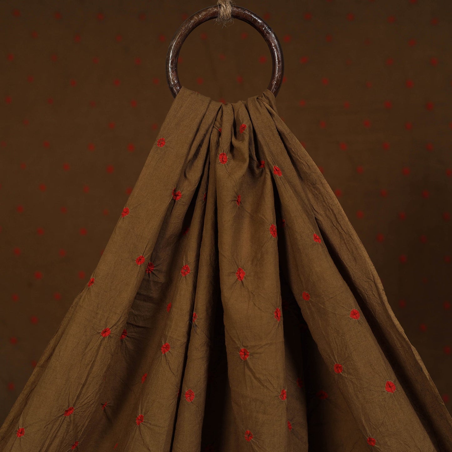 Kutch tie-dye pure mul cotton bandhani fabric 12