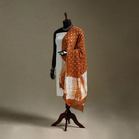Kutch tie-dye mul cotton shibori bandhani dupatta 30