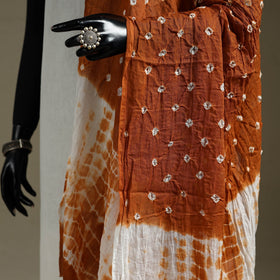 Kutch tie-dye mul cotton shibori bandhani dupatta 30
