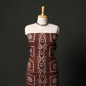Kutch tie-dye satin cotton bandhani 3pc unstitched dress