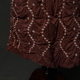 Kutch tie-dye satin cotton bandhani 3pc unstitched dress