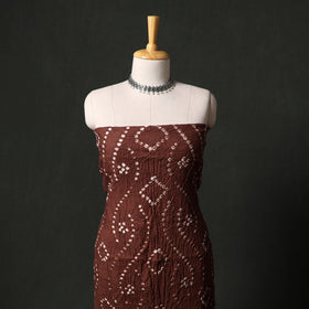 Kutch tie-dye satin cotton bandhani 3pc unstitched dress
