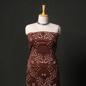 Kutch tie-dye satin cotton bandhani 3pc unstitched dress