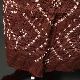 Kutch tie-dye satin cotton bandhani 3pc unstitched dress