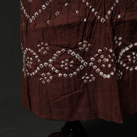 Kutch tie-dye satin cotton bandhani 3pc unstitched dress