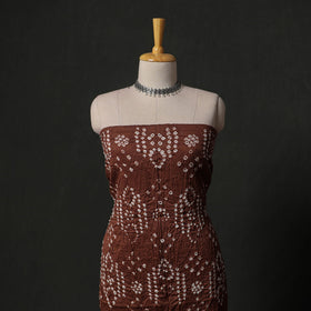 Kutch tie-dye satin cotton bandhani 3pc unstitched dress