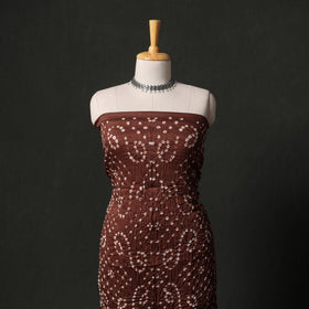 Kutch tie-dye satin cotton bandhani 3pc unstitched dress