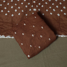 Kutch tie-dye satin cotton bandhani sequin work 3pc