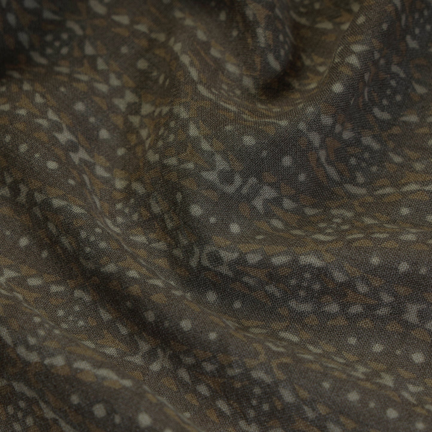  Kutchi Woolen Akola Hand Block Printed Fabric 
