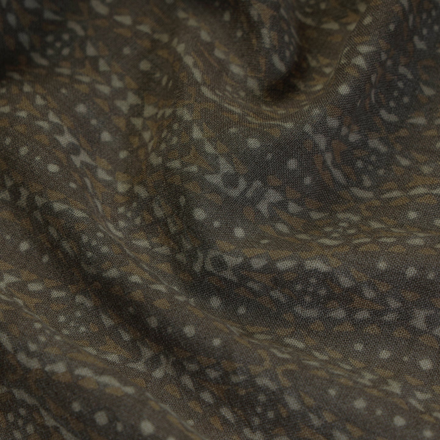  Kutchi Woolen Akola Hand Block Printed Fabric 