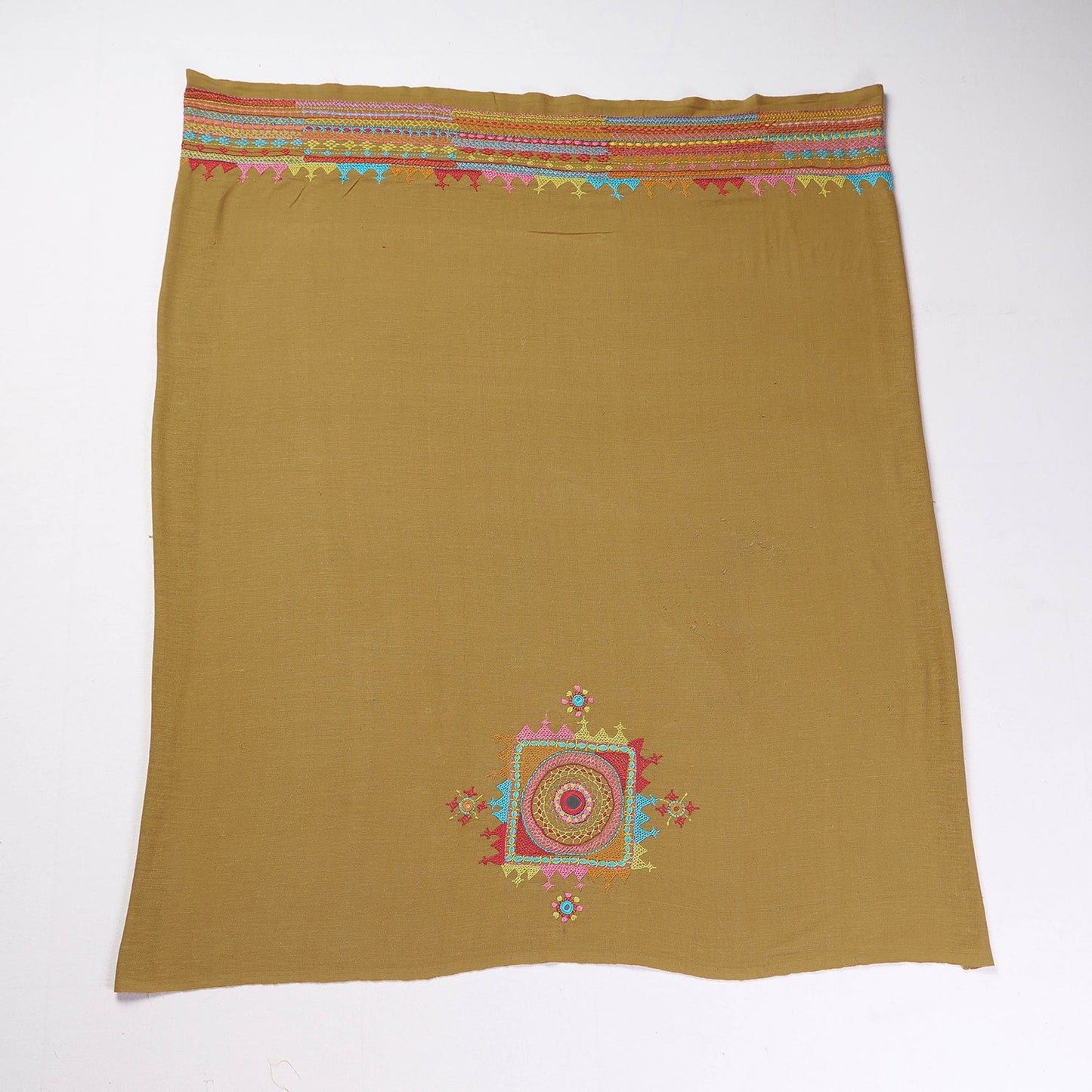 Buy Lambani Embroidery Handspun Cotton Blouse Piece