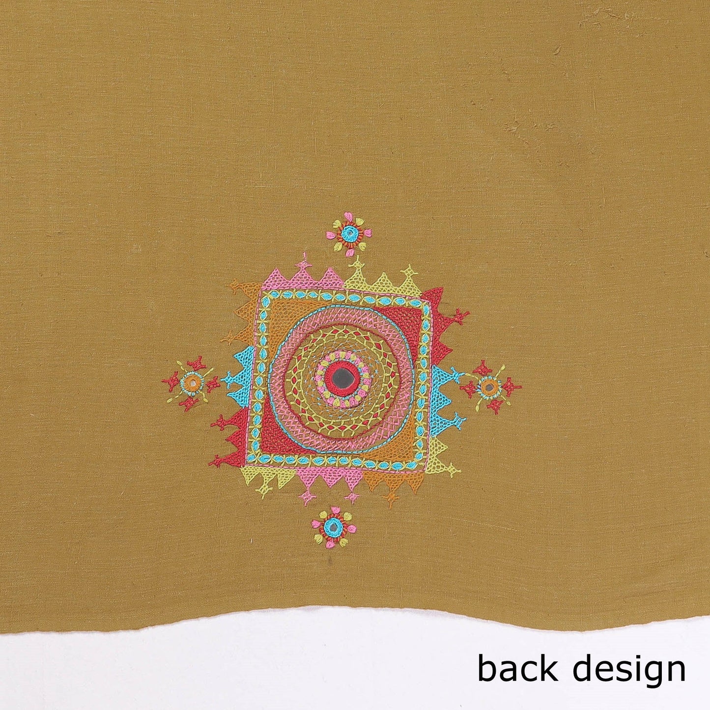 Buy Lambani Embroidery Handspun Cotton Blouse Piece