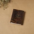 Brown - leather cover handmade paper notebook 22
