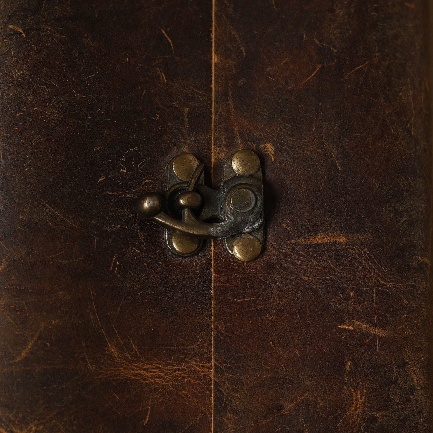 Brown - leather cover handmade paper notebook 22