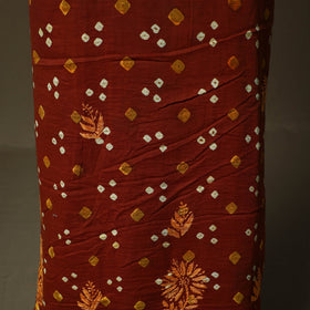 Lucknowi chikankari hand work bandhani unstitched kurta