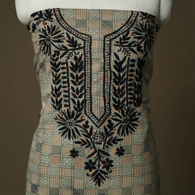 Lucknowi chikankari hand work kalamkari unstitched kurta