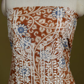 Lucknowi chikankari work kalamkari unstitched kurta