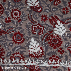 Lucknowi chikankari work sanganeri unstitched kurta