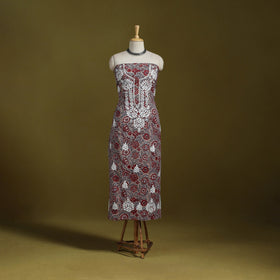 Lucknowi chikankari work sanganeri unstitched kurta