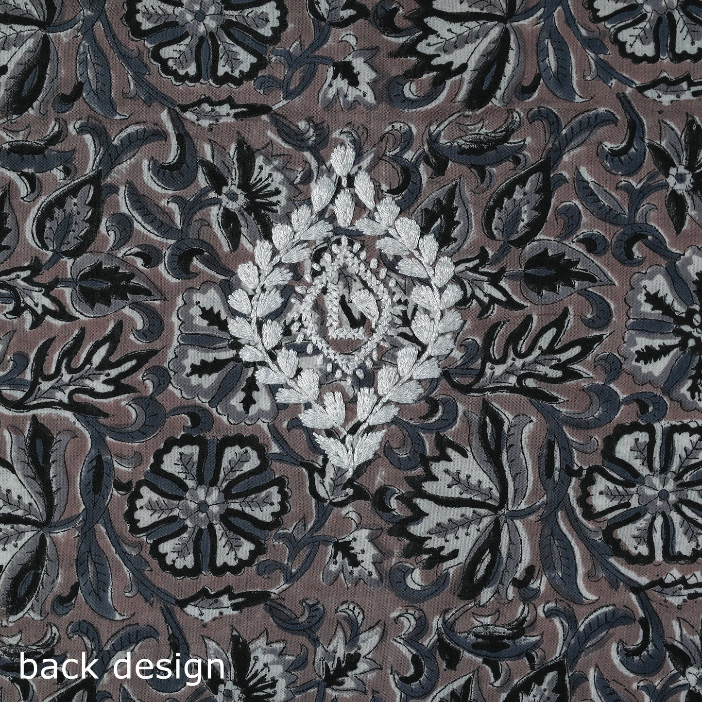 Lucknowi chikankari work sanganeri unstitched kurta