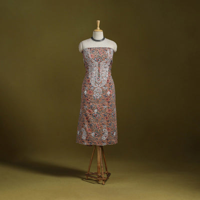 Lucknowi chikankari work sanganeri unstitched kurta