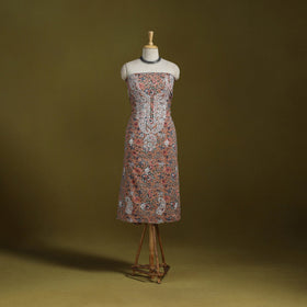 Lucknowi chikankari work sanganeri unstitched kurta