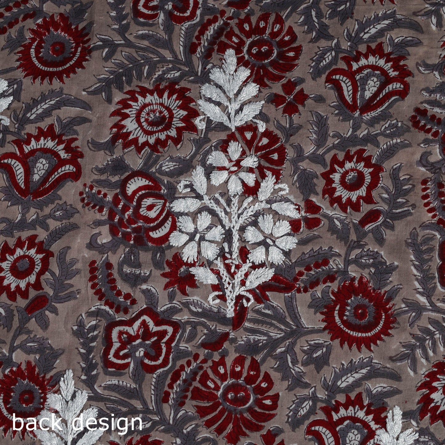 Lucknowi chikankari work sanganeri unstitched kurta