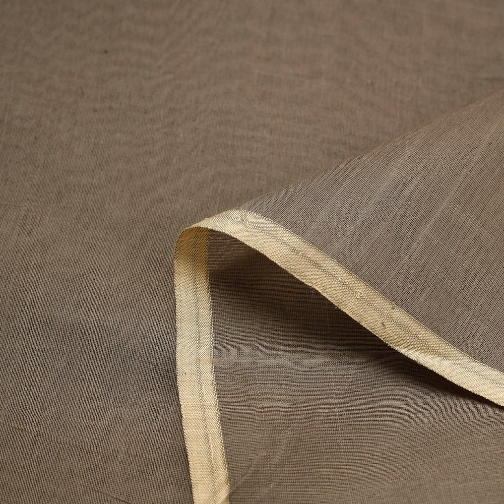 Buy Grey - Maheshwari Silk Cotton Pure Handloom Fabric Online iTokri.com