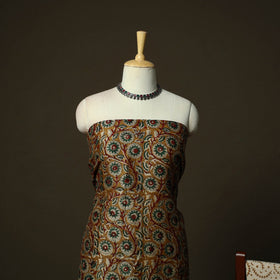 Maheshwari silk hand block bagru print 3pc unstitched dress