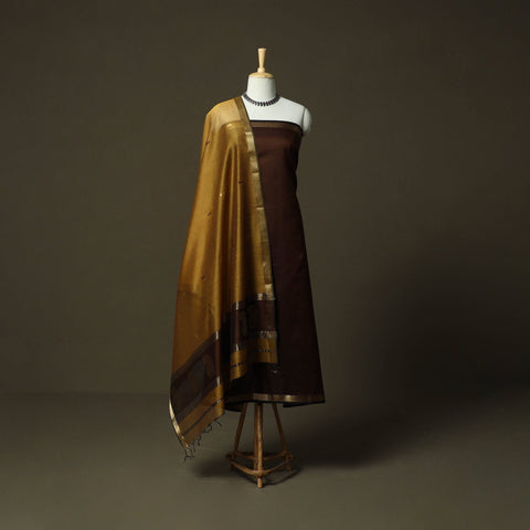 Maheshwari silk handloom 2pc unstitched dress material