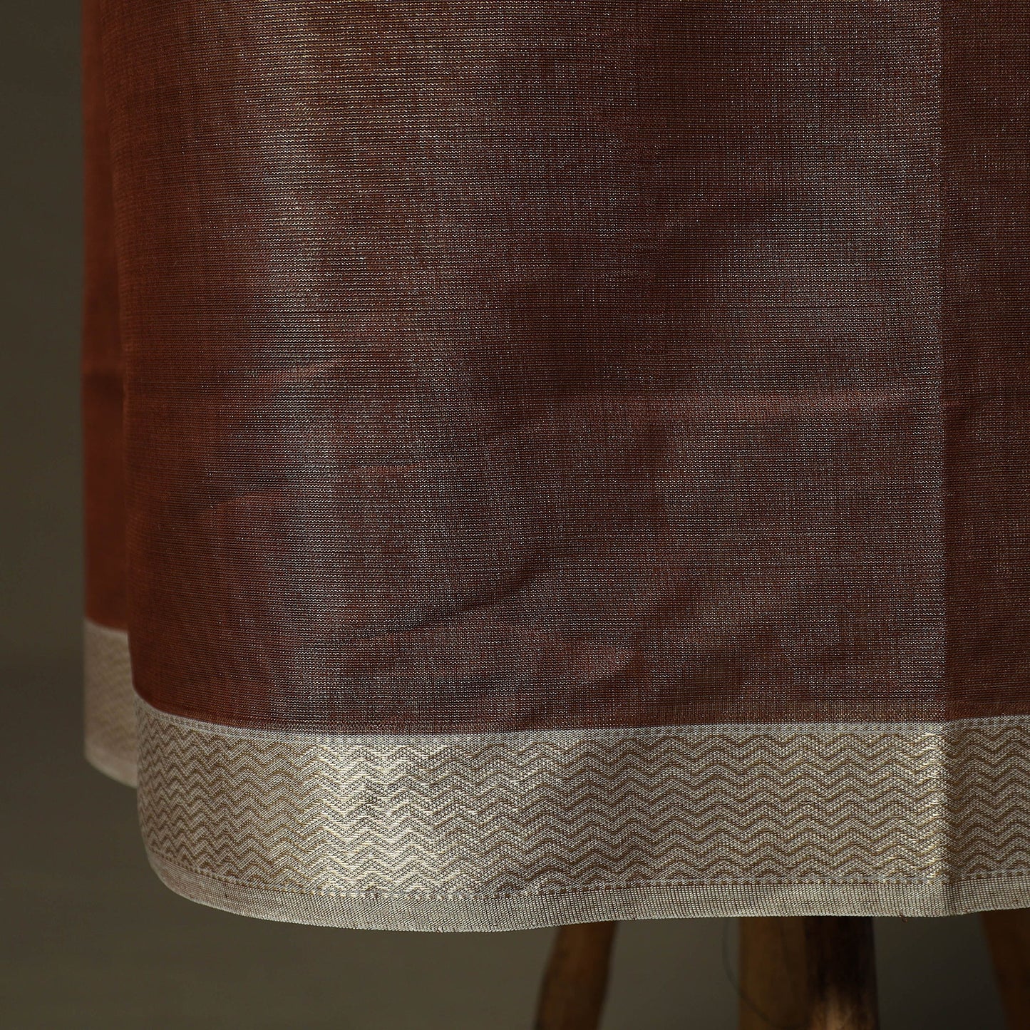 Maheshwari silk tissue zari handloom 2pc unstitched dress