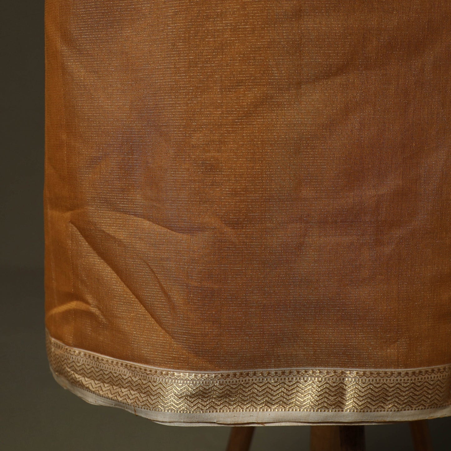 Maheshwari silk tissue zari handloom 2pc unstitched dress