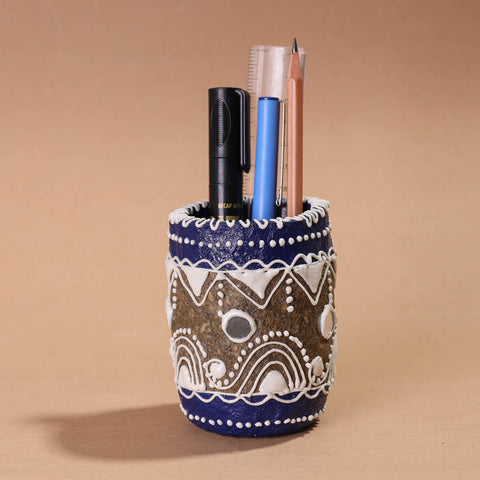  Mandana Art Handpainted Paper Mache Pen Stand 