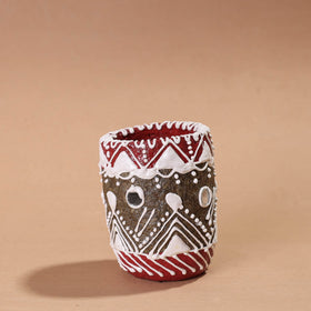  Mandana Art Handpainted Paper Mache Pen Stand 