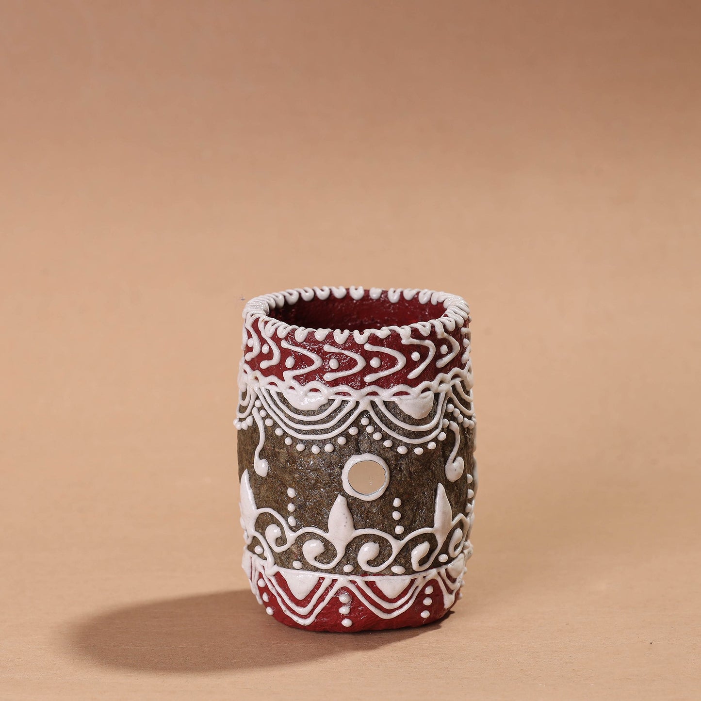  Mandana Art Handpainted Paper Mache Pen Stand 