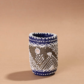  Mandana Art Handpainted Paper Mache Pen Stand 