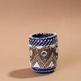  Mandana Art Handpainted Paper Mache Pen Stand 