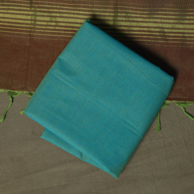 Mangalagiri cotton 3pc unstitched dress material with zari