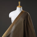  Brown Mangalagiri Cotton Fabric with Zari Border 